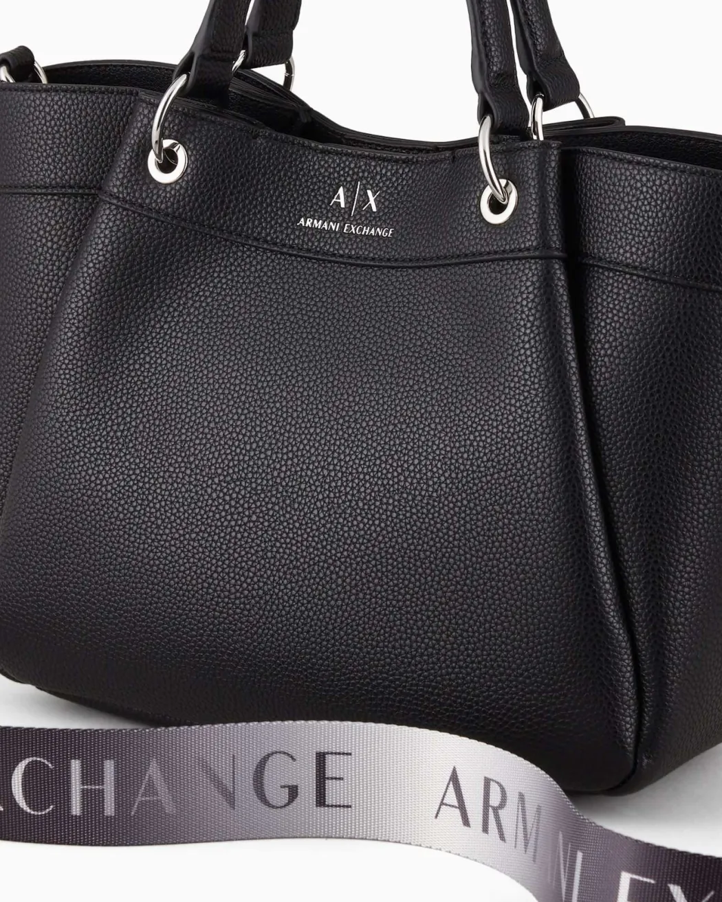 ARMANI EXCHANGE Borsa in ecopelle con dettaglio tracolla