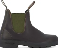 BLUNDSTONE Stivaletti ORIGINALS BROWN LEATHER & OLIVE 519