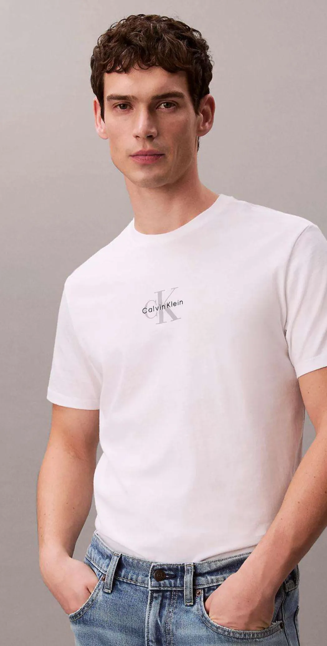 CALVIN KLEIN T-SHIRT MICRO MONOLOG - LV04RB866G