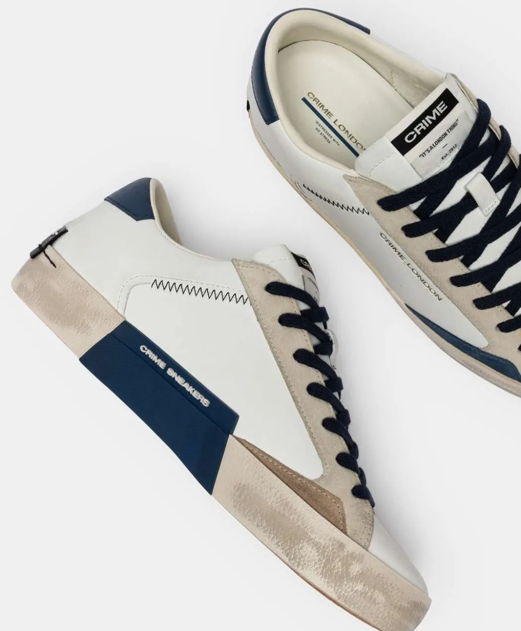 CRIME LONDON SNEAKERS DISTRESSED LO -19003PP8
