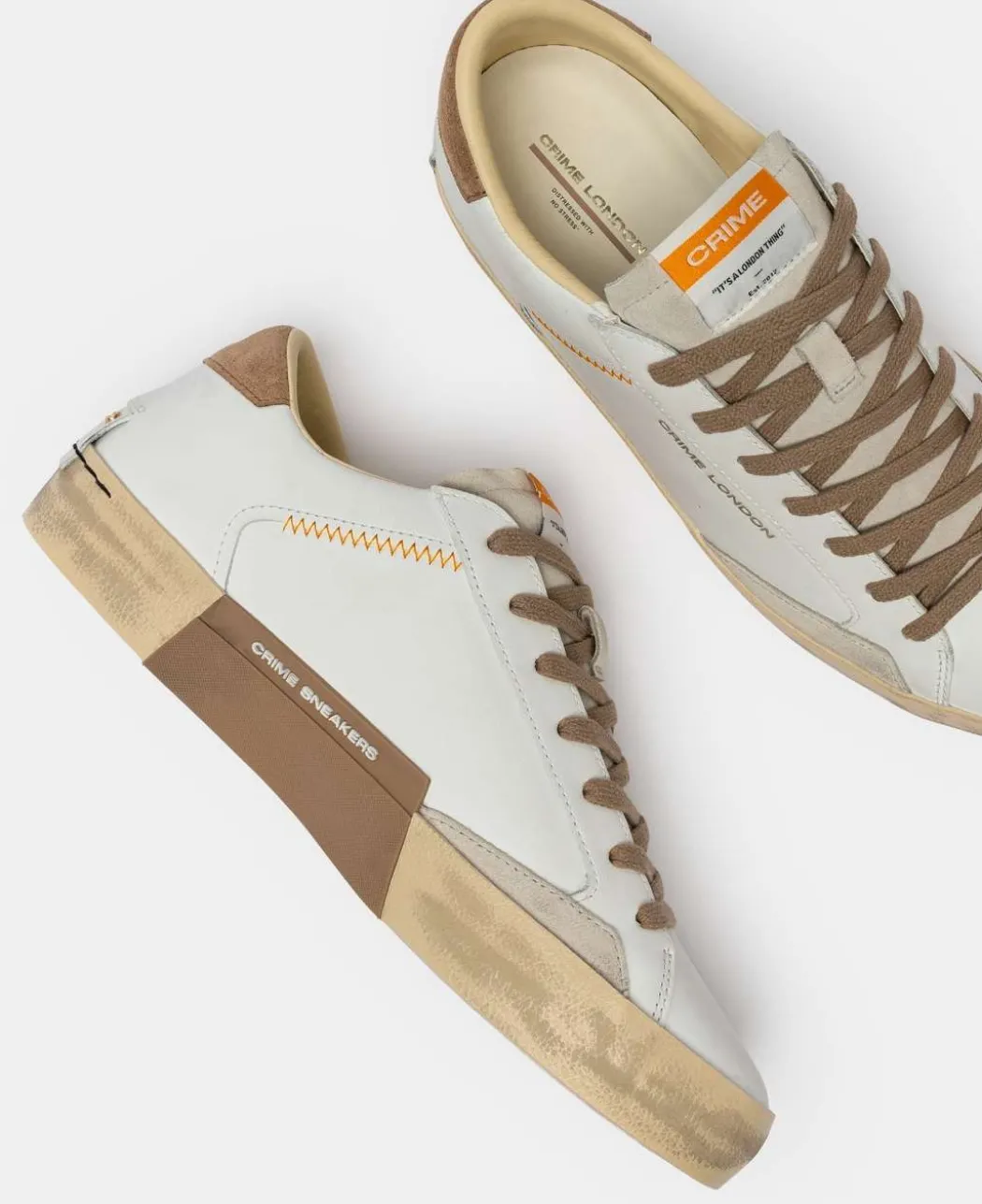 CRIME LONDON SNEAKERS DISTRESSED LO -19002PP8