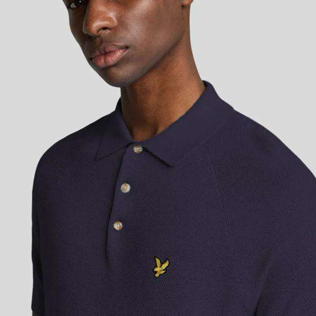 LYLE & SCOTT Popcorn Jacquard POLO uomo - SP2400V