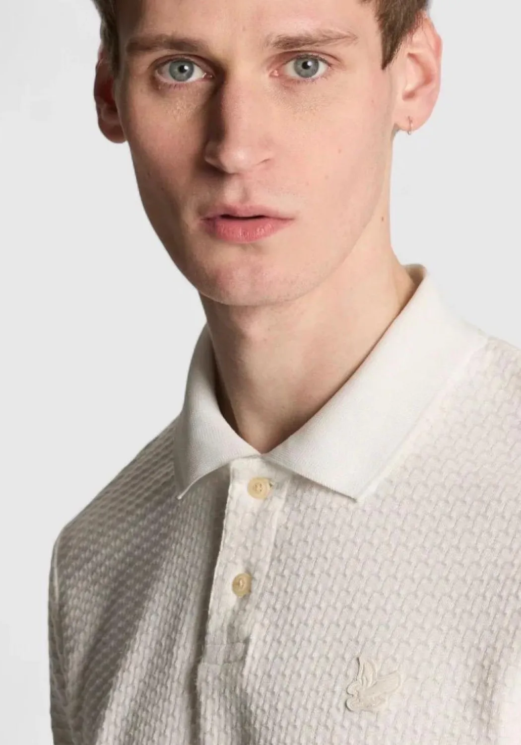 LYLE & SCOTT Popcorn Jacquard POLO uomo - SP2400V