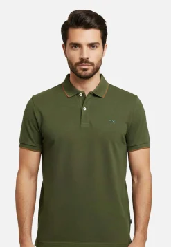 SUN 68 POLO SMALL STRIPE -A36111