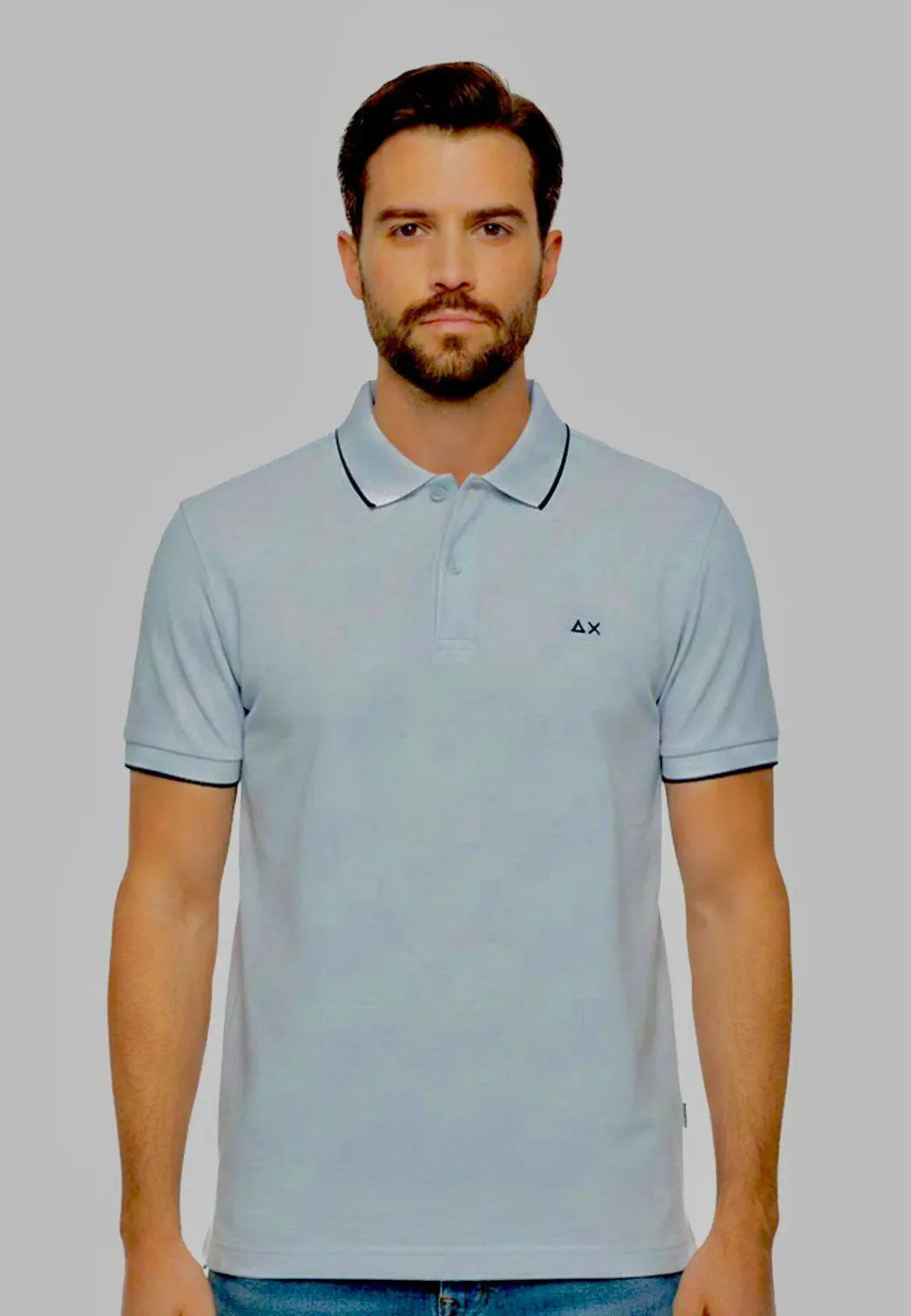 SUN 68 POLO SMALL STRIPE -A36111