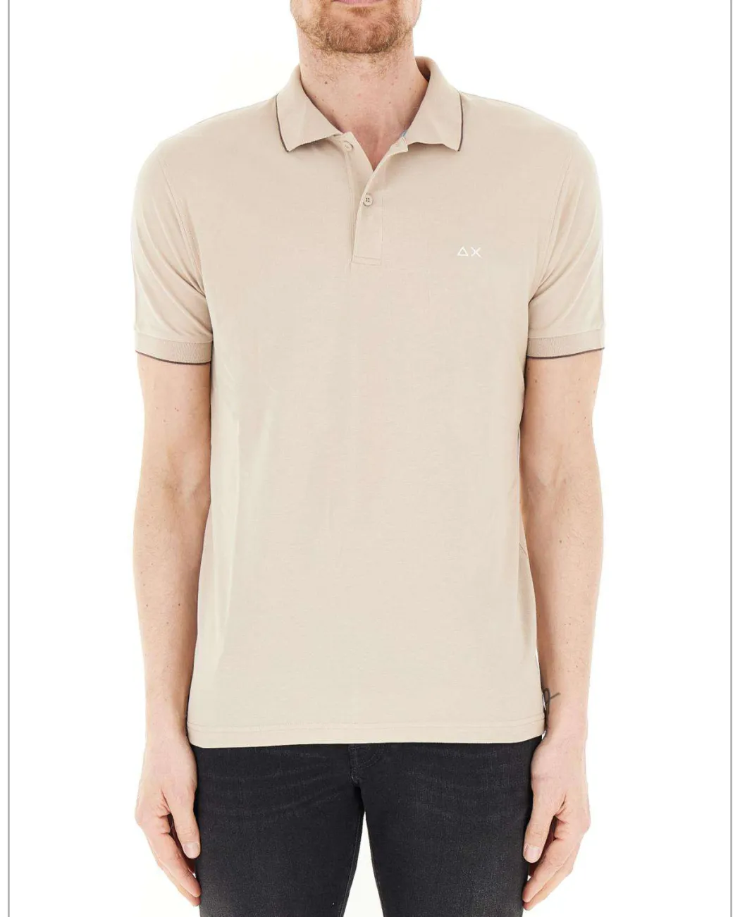 SUN 68 POLO SMALL STRIPE -A36111