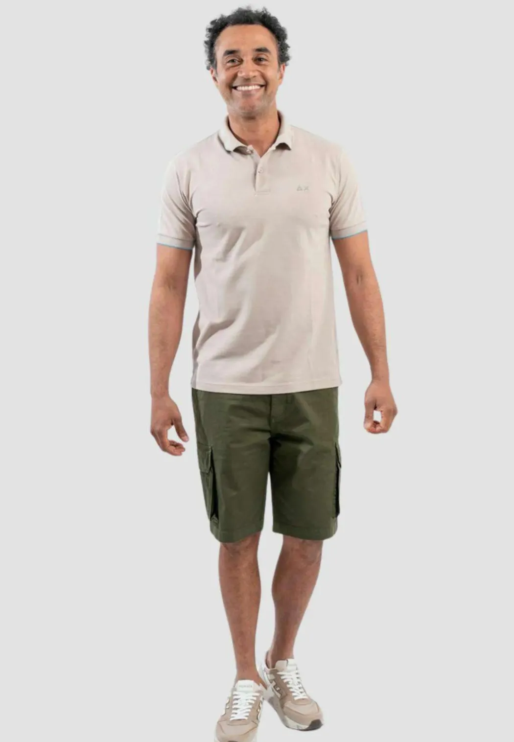 SUN 68 POLO SMALL STRIPE -A36111