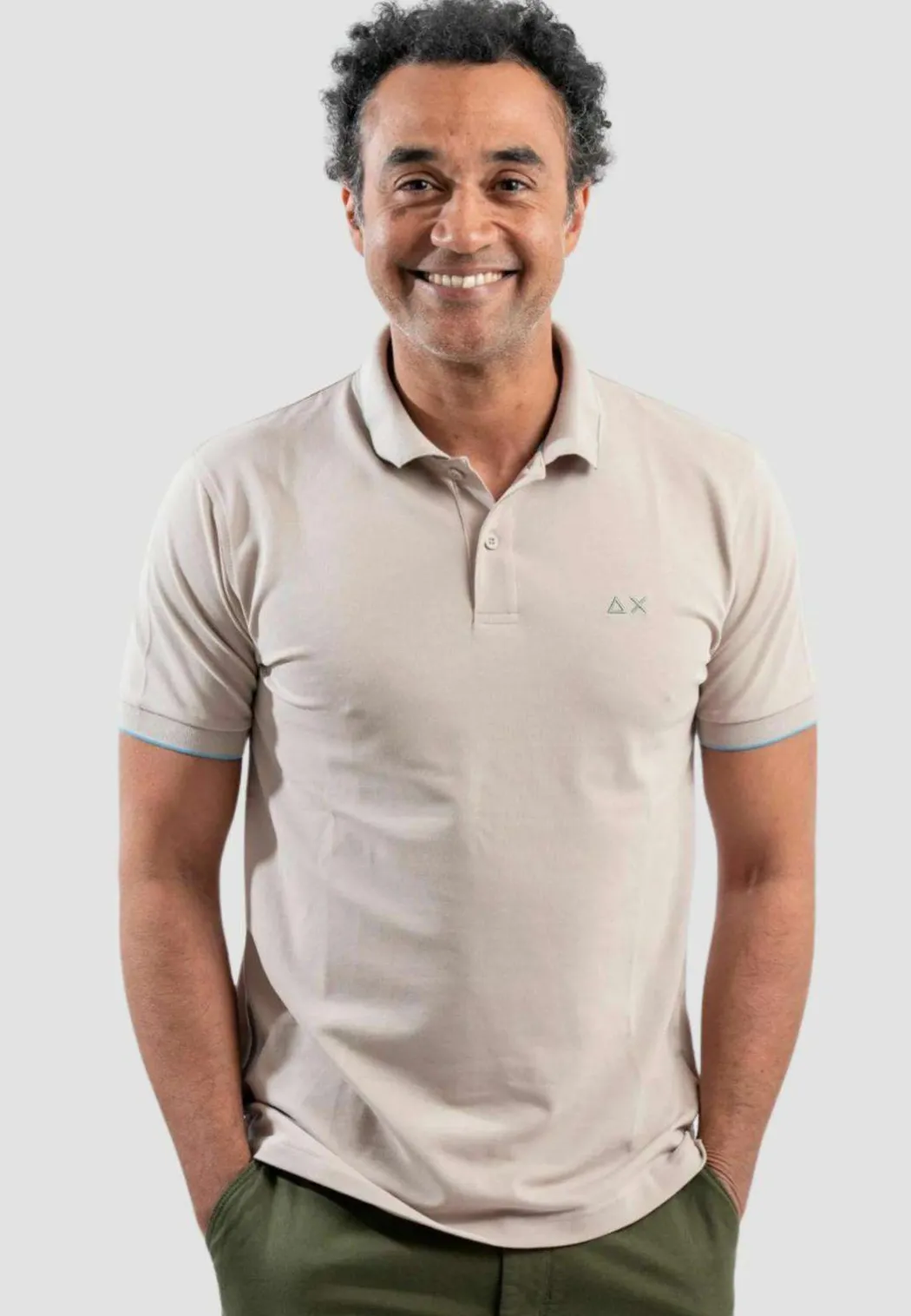 SUN 68 POLO SMALL STRIPE -A36111