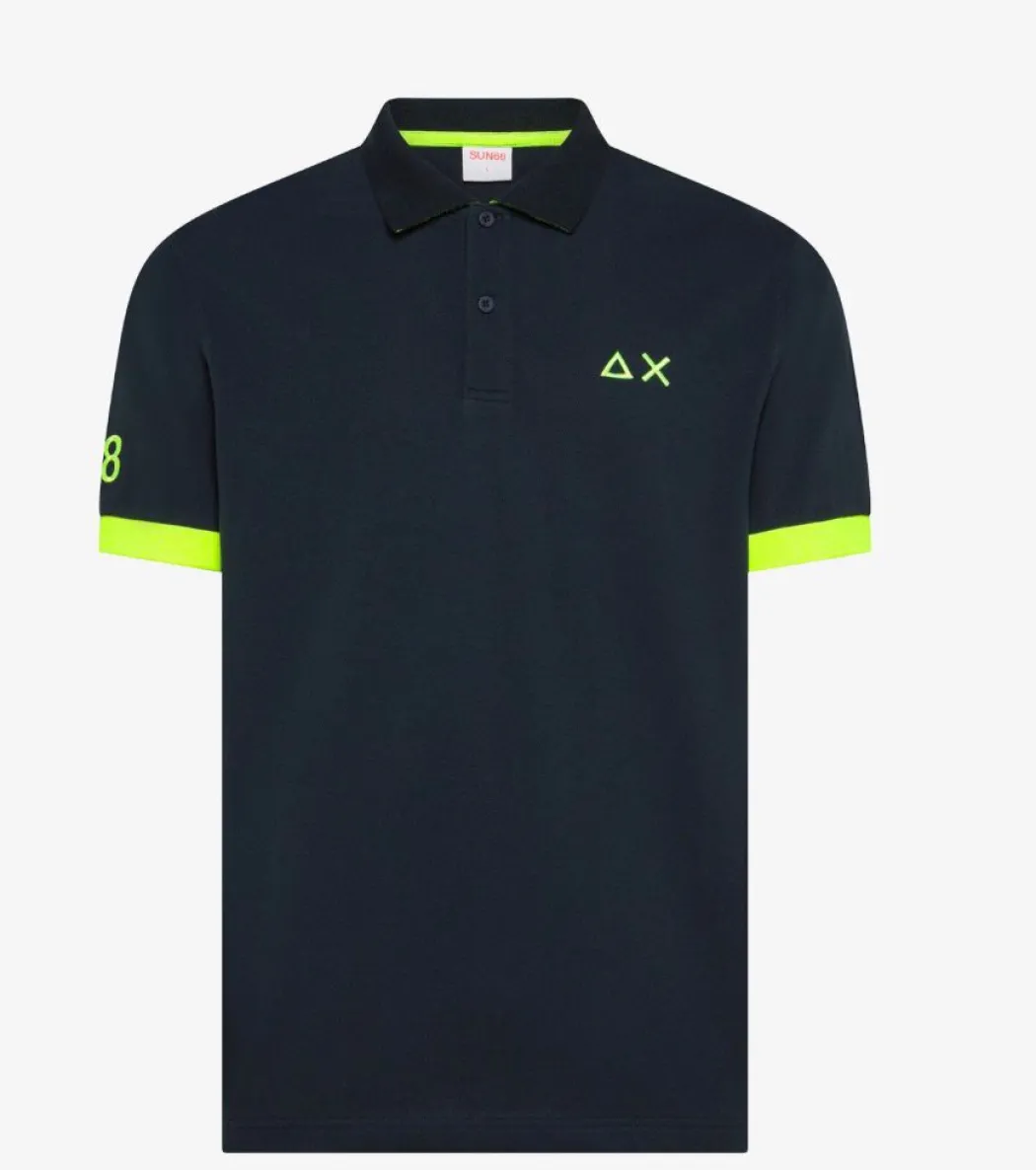 SUN 68 POLO UOMO BIG LOGO -A36121