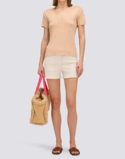 SUNDEK V-NECK T-SHIRT DONNA -W967TELI800