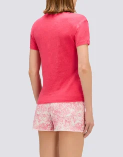 SUNDEK V-NECK T-SHIRT DONNA -W967TELI800