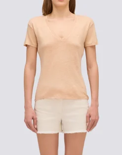 SUNDEK V-NECK T-SHIRT DONNA -W967TELI800